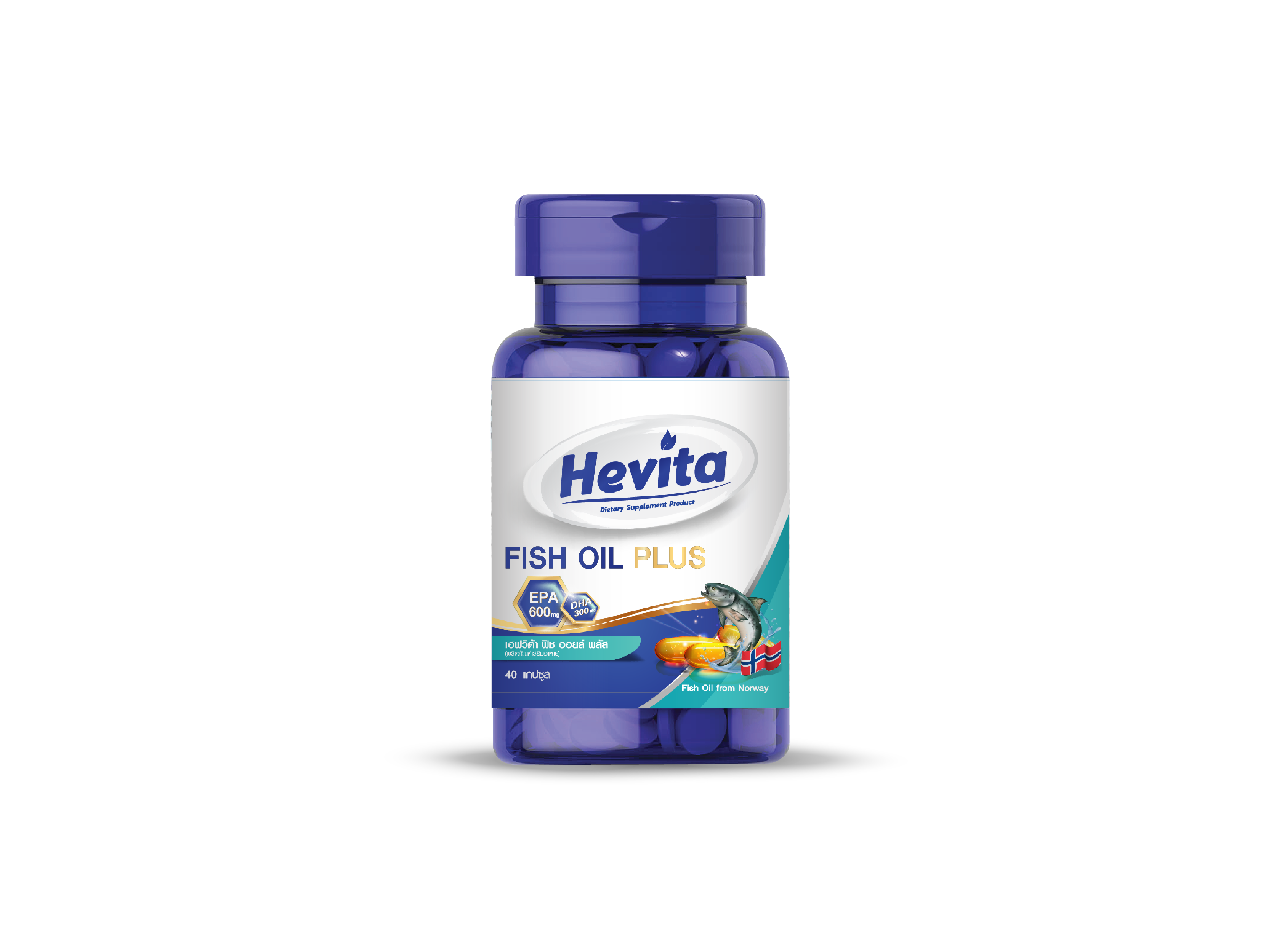 Hevita Fish Oil Plus EPA 600 mg DHA 300 mg (40 Capsule)